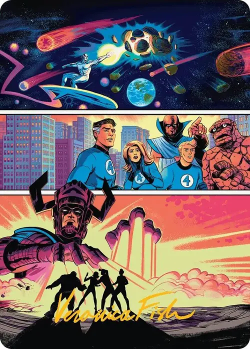 The Coming of Galactus Art Card - Gold Stamped Signature
