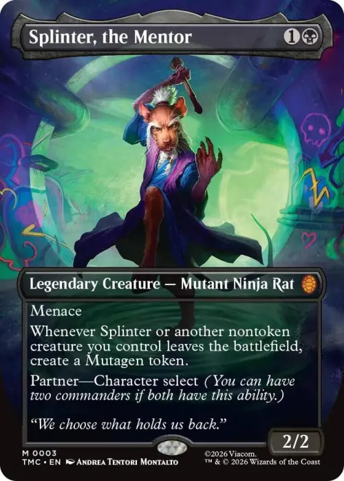 Splinter, the Mentor - Borderless