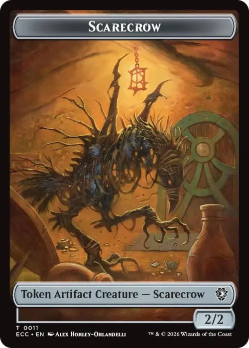 Scarecrow // Treasure Double-Sided Token