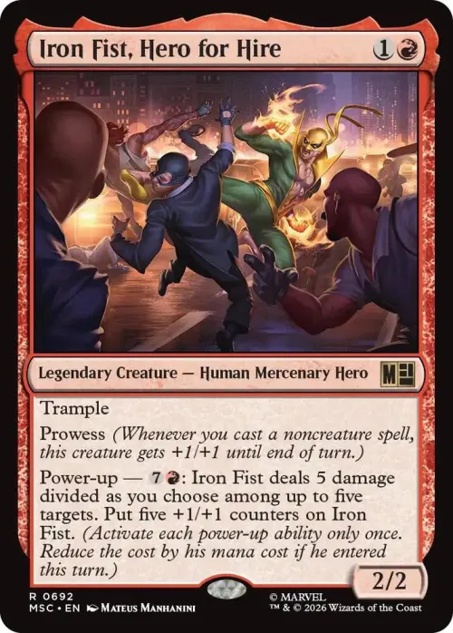 Iron Fist, Hero for Hire - Foil