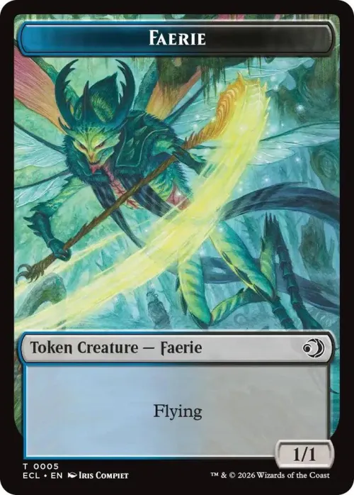Faerie // Goblin Double-Sided Token - Foil