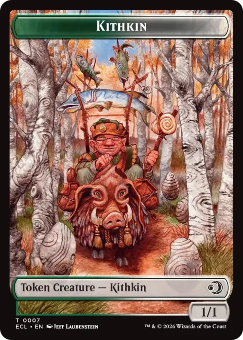 Kithkin // Treasure Double-Sided Token - Foil