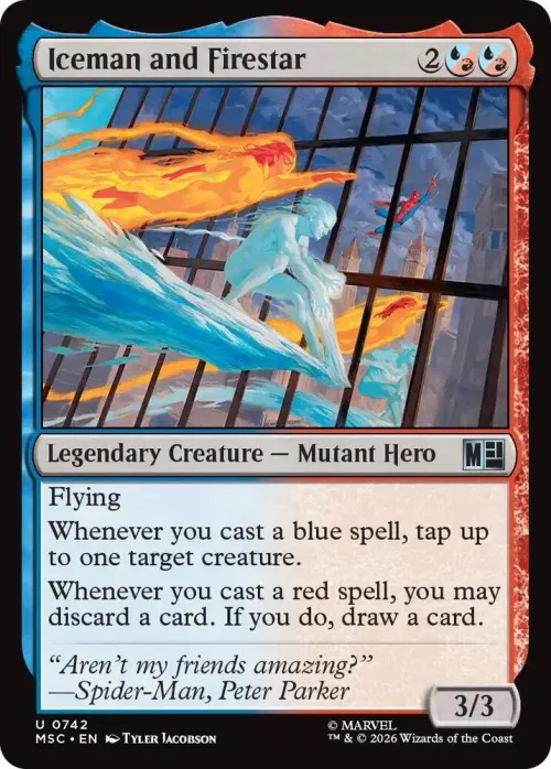 Iceman and Firestar - Foil