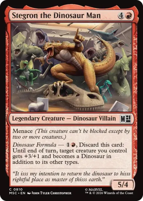 Stegron the Dinosaur Man - Foil