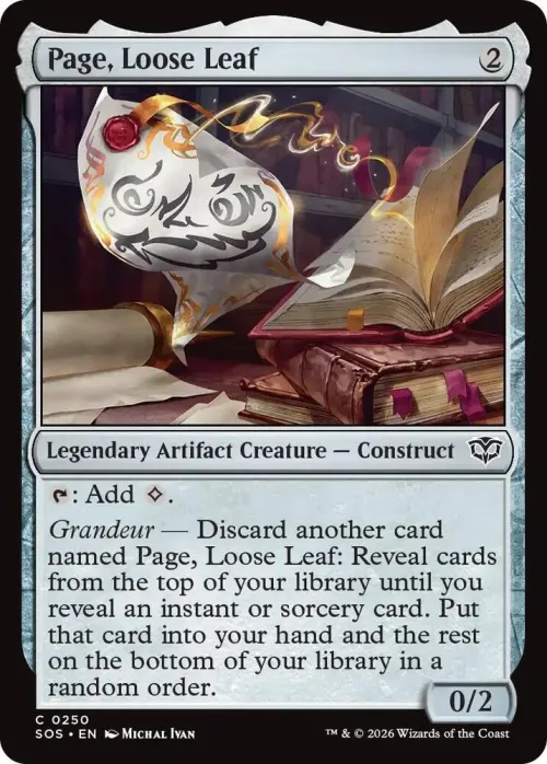 Page, Loose Leaf - Foil