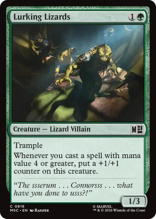 Lurking Lizards - Foil