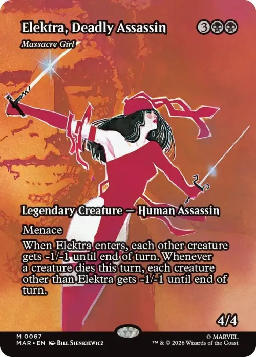 Elektra, Deadly Assassin - Massacre Girl - Foil