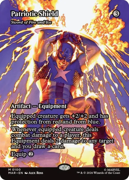 Patriotic Shield - Sword of Fire and Ice - Foil