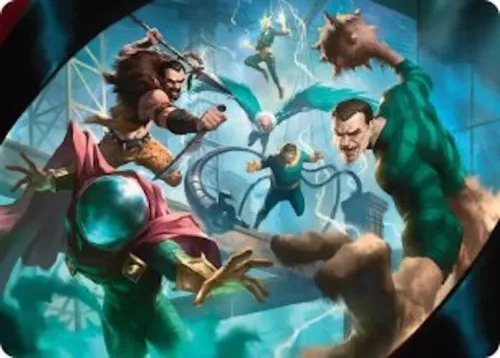Behold the Sinister Six! Art Card