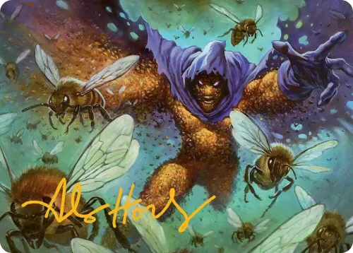 Swarm, Being of Bees Art Card - Gold Stamped Signature