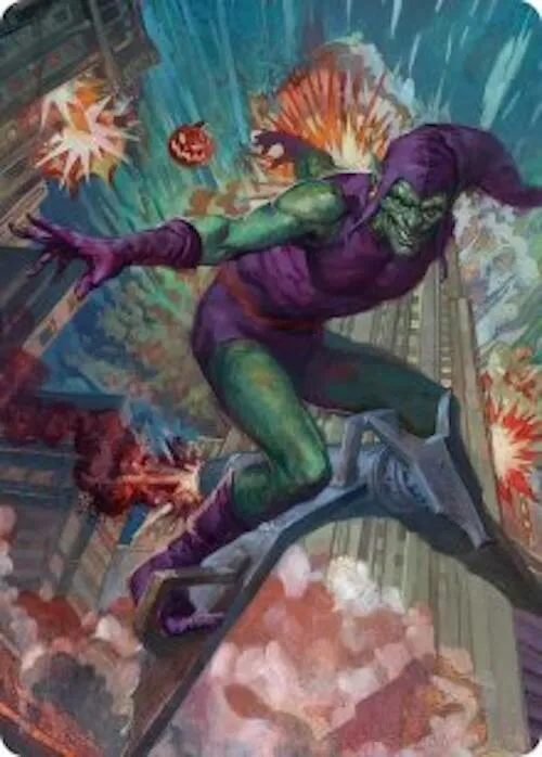 Green Goblin Art Card