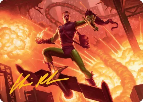 Green Goblin, Revenant Art Card - Gold Stamped Signature