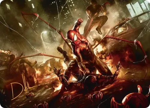 Superior Spider-Man Art Card - Gold Stamped Signature