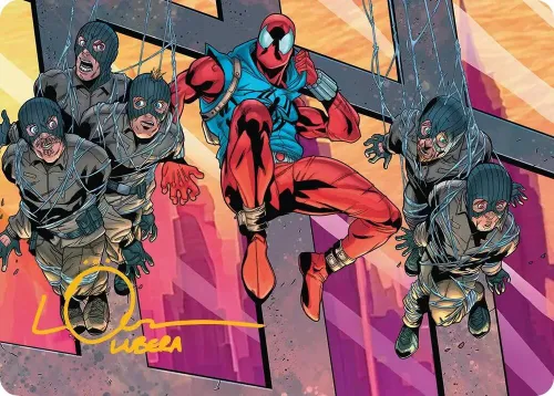 Scarlet Spider, Ben Reilly Art Card - Gold Stamped Signature