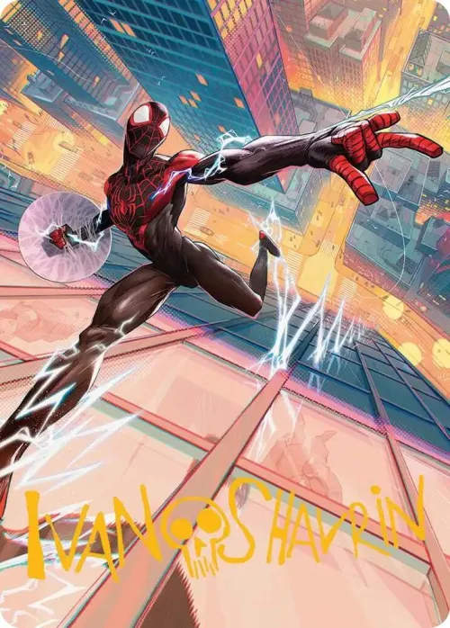 Ultimate Spider-Man Art Card - Gold Stamped Signature