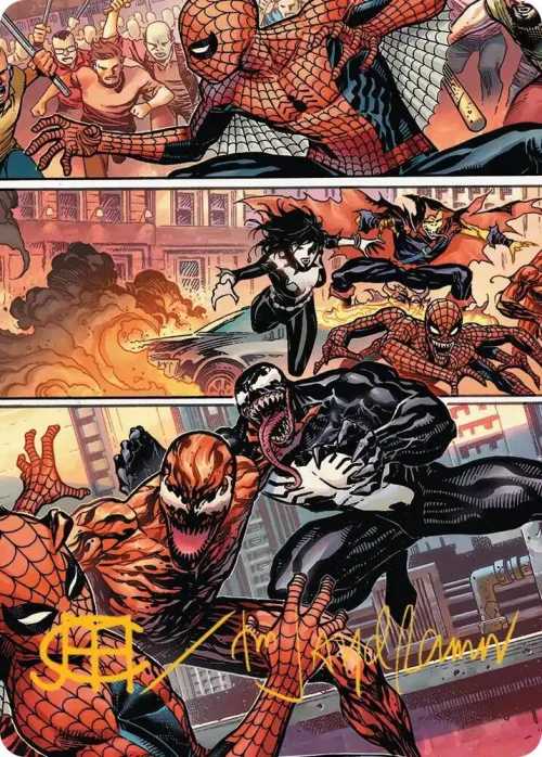 Maximum Carnage Art Card - Gold Stamped Signature