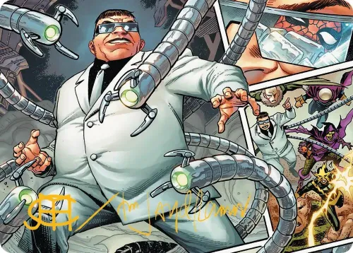 Doctor Octopus, Master Planner Art Card - Gold Stamped Signature