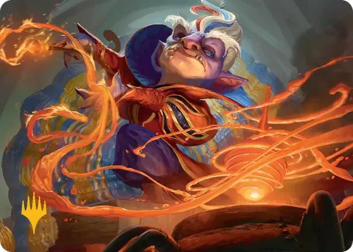 Goblin Glasswright Art Card - Gold Stamped Planeswalker Symb