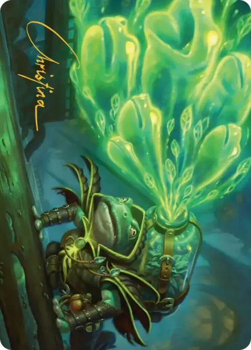 Burrog Barrage Art Card - Gold Stamped Signature