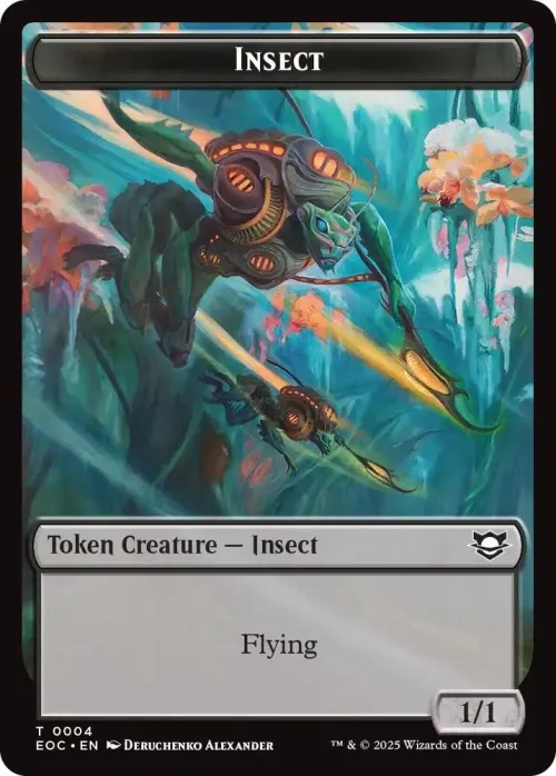 Insect // Elemental (0007) Double-Sided Token