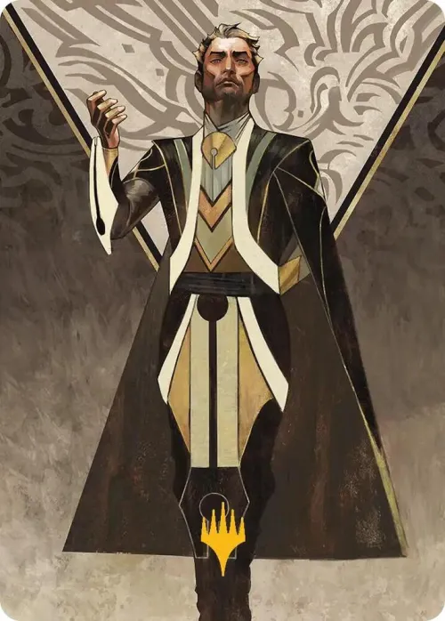 Ral Zarek, Guest Lecturer Art Card - Gold Stamped Planeswalker Symb