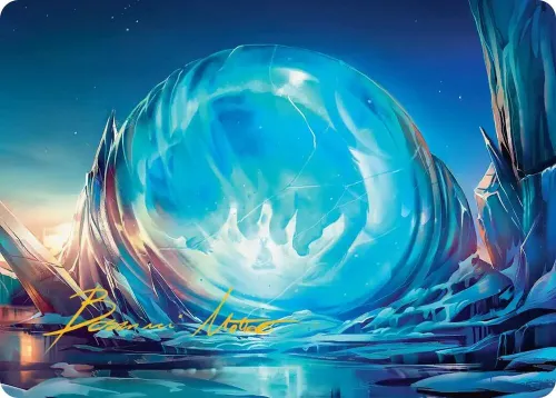 Aang's Iceberg Art Card - Gold Stamped Signature