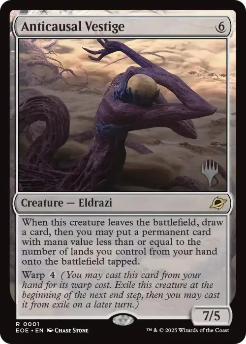 Anticausal Vestige
