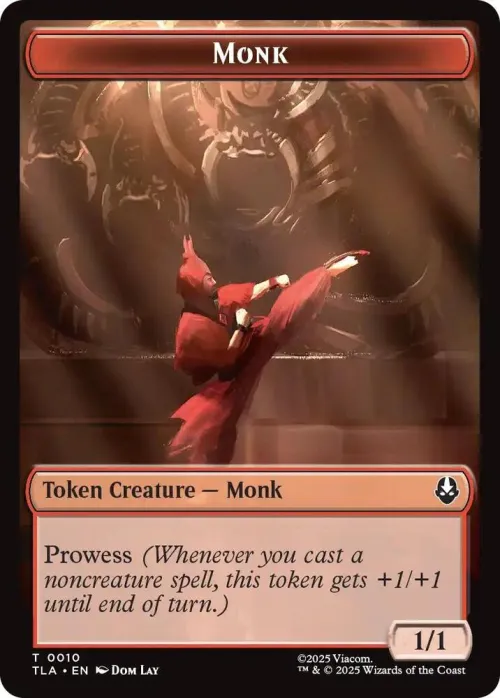 Monk // Food (0021) Double-Sided Token - Foil