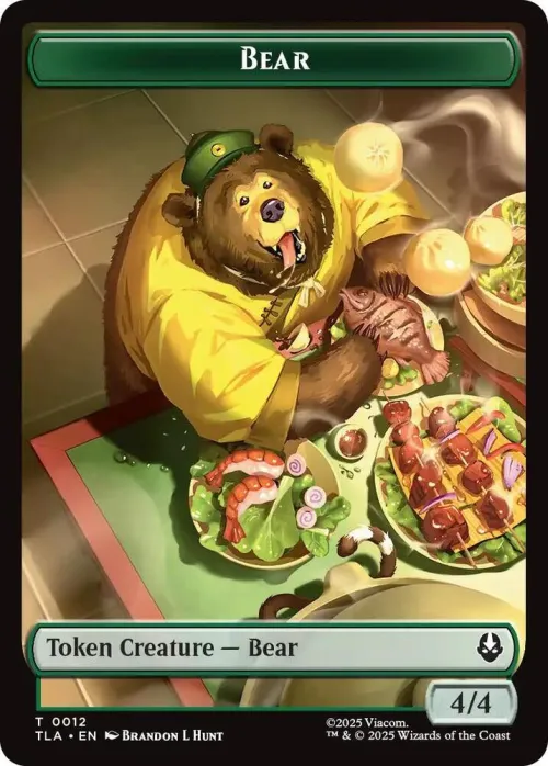 Bear // Food (0020) Double-Sided Token - Foil