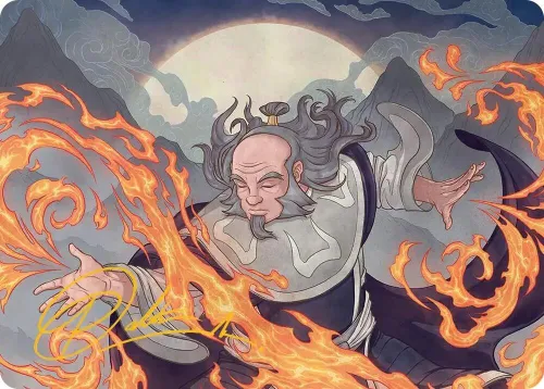 Iroh, Grand Lotus Art Card - Gold Stamped Signature