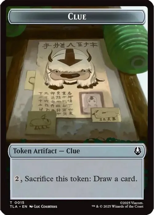 Clue (0015) // Spirit (0003) Double-Sided Token - Foil