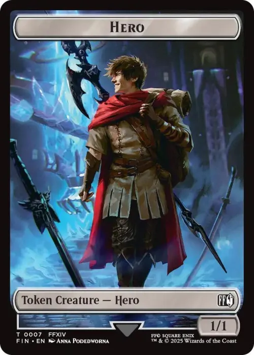 Hero (0007) // Bird (0016) Double-Sided Token - Foil