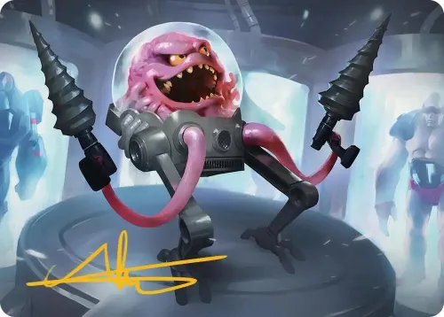 Krang, Master Mind Art Card - Gold Stamped Signature