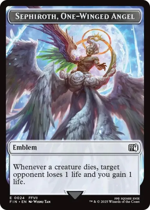 Emblem - Sephiroth, One-Winged Angel // Robot Warrior Double-Sided Token - Foil