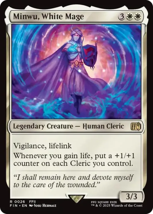 Minwu, White Mage - Foil