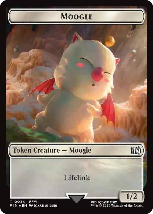 Moogle (0034) // Treasure (0036) Double-Sided Token