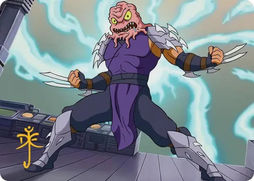 Krang & Shredder Art Card - Gold Stamped Signature