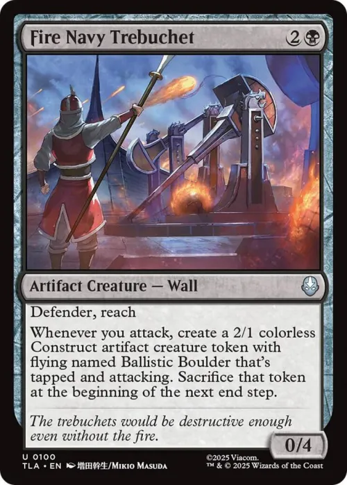 Fire Navy Trebuchet - Foil