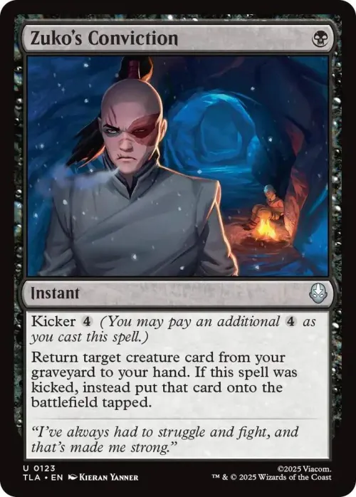 Zuko's Conviction - Foil