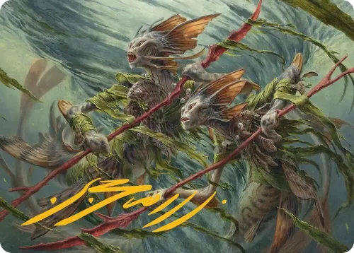 Champions of the Shoal Art Card - Gold Stamped Signature