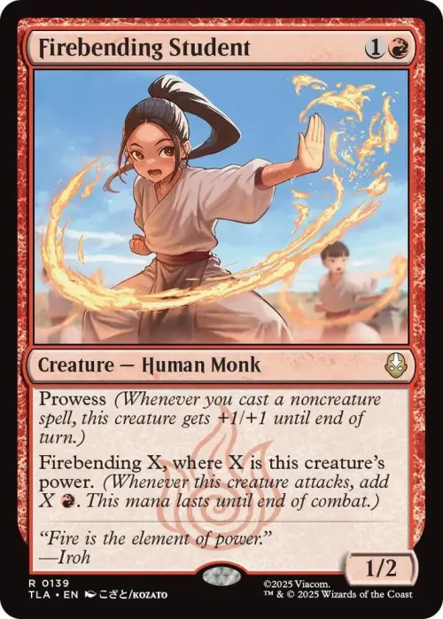 Firebending Student - Foil