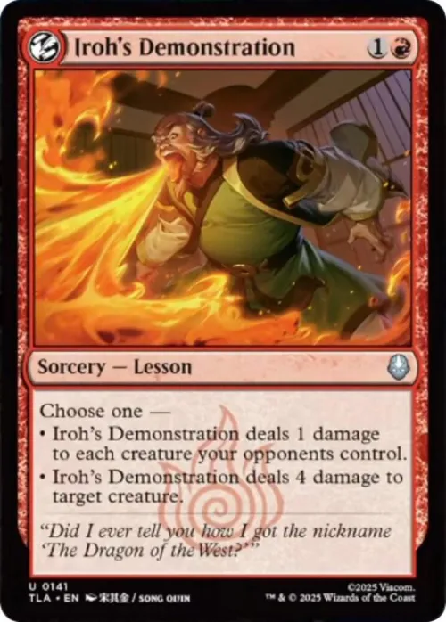 Iroh's Demonstration - Foil