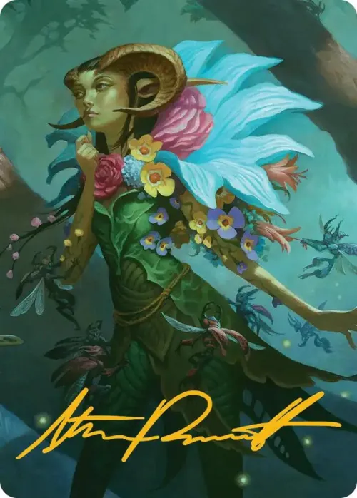 Maralen, Fae Ascendant Art Card - Gold Stamped Signature