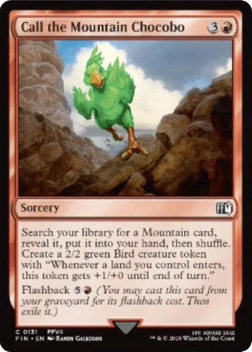 Call the Mountain Chocobo - Foil