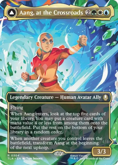 Aang, at the Crossroads - Foil