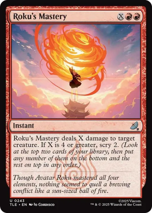 Roku's Mastery - Foil