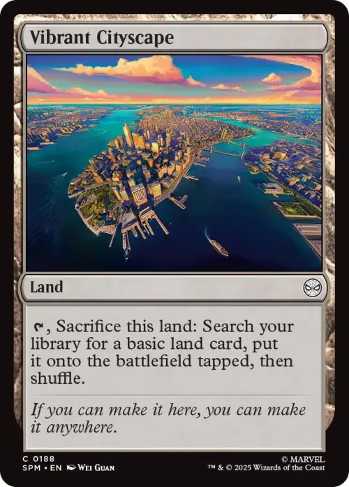 Vibrant Cityscape - Foil