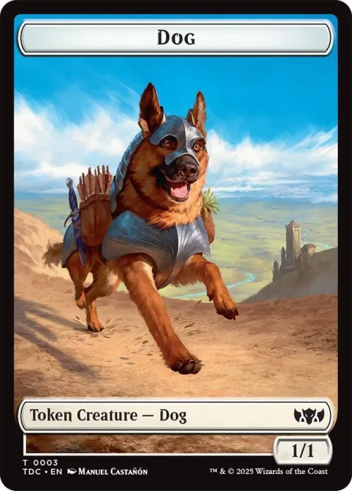 Dog // Goblin Double-Sided Token