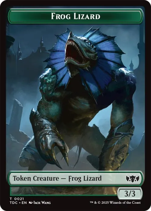 Frog Lizard // Dragon (0014) Double-Sided Token