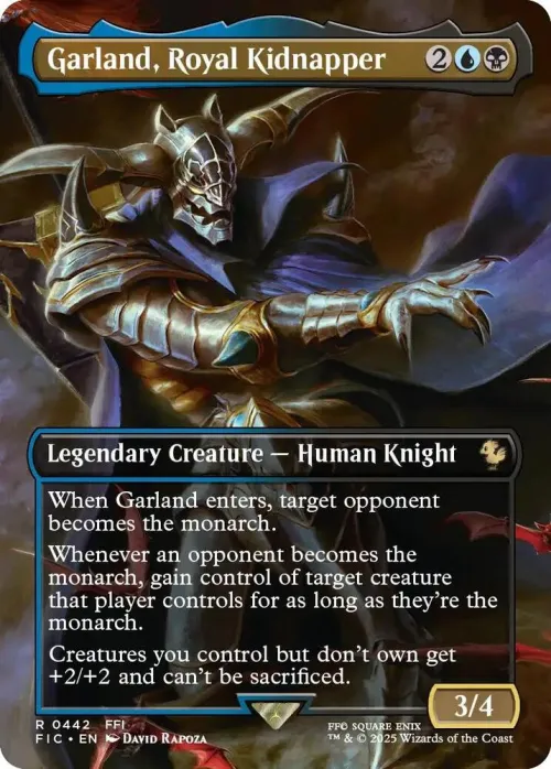 Garland, Royal Kidnapper
